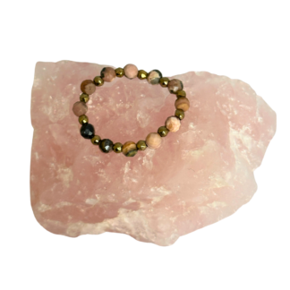 CLASSIC | Pierścionek z rodonitu