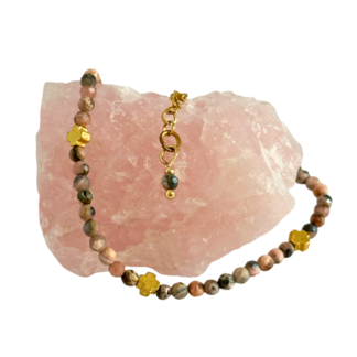 ROSARY | Bransoletka z rodonitu