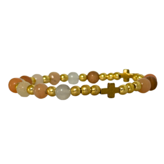 ROSARY | Bransoletka z awenturynu brzoskwiniowego