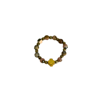 ROSARY | Pierścionek z rodonitu